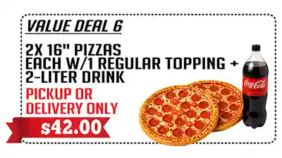 Pizza De Leon Value Deal 6