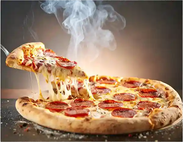 Fresh New York style pizza made at Pizza De Leon in De Leon Springs