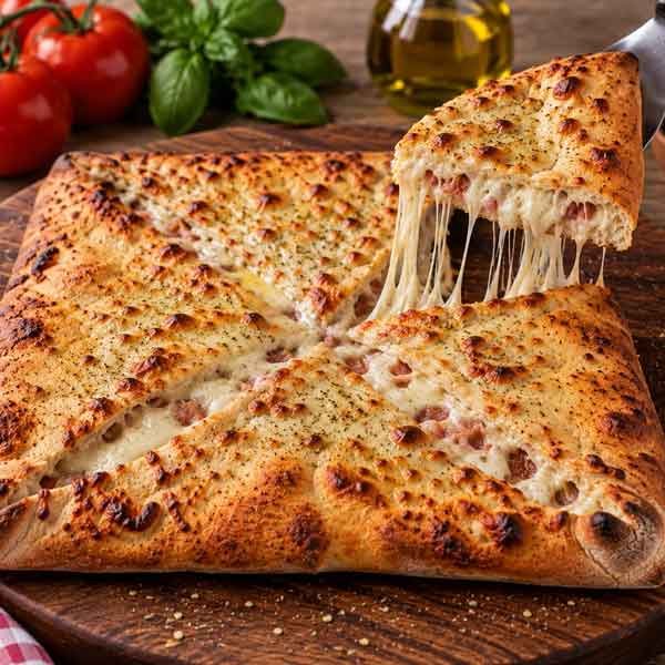 Pizza Fold at Pizza De Leon